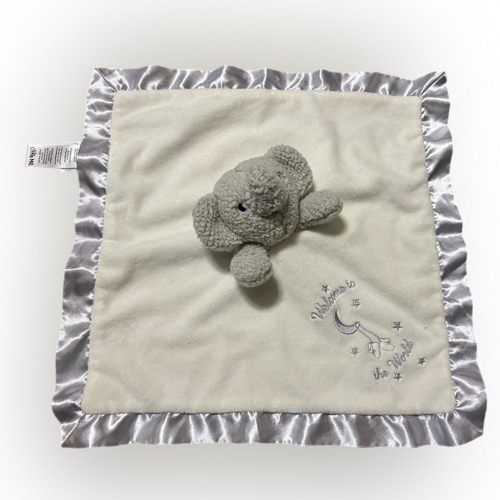 Little Me Welcome to the World Elephant Snuggle Buddy Lovey Rattle 2020